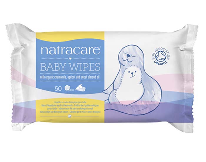 Lingettes Bébé en Coton Bio - 50 lingettes